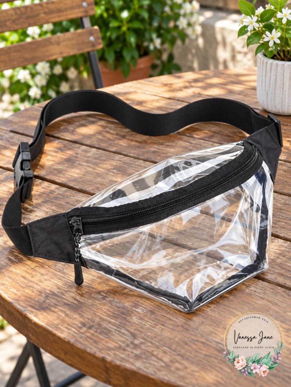 Bespoke Mens Clear Waist Pack - Clear